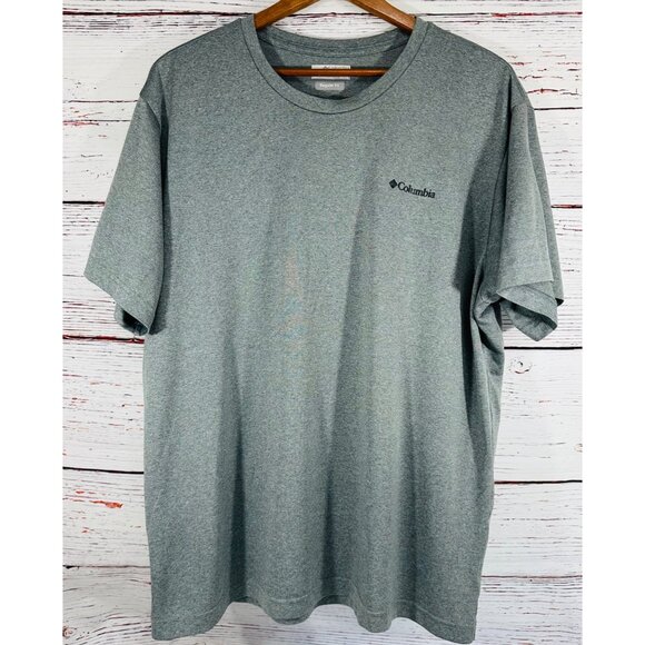 Columbia Mens Omni Wick Regular Fit Heather Gray Cotton T-Shirt Size XL - Picture 8 of 11